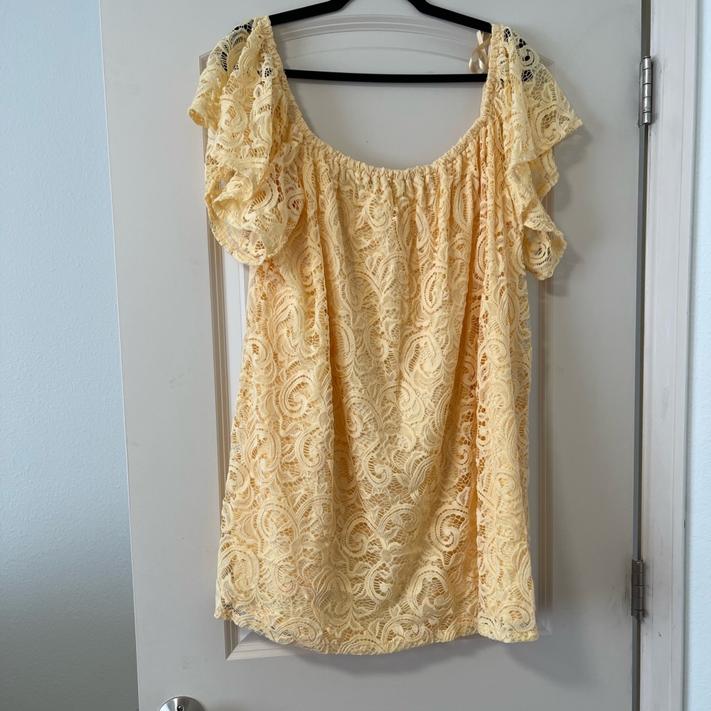 Off the shoulder lace dress